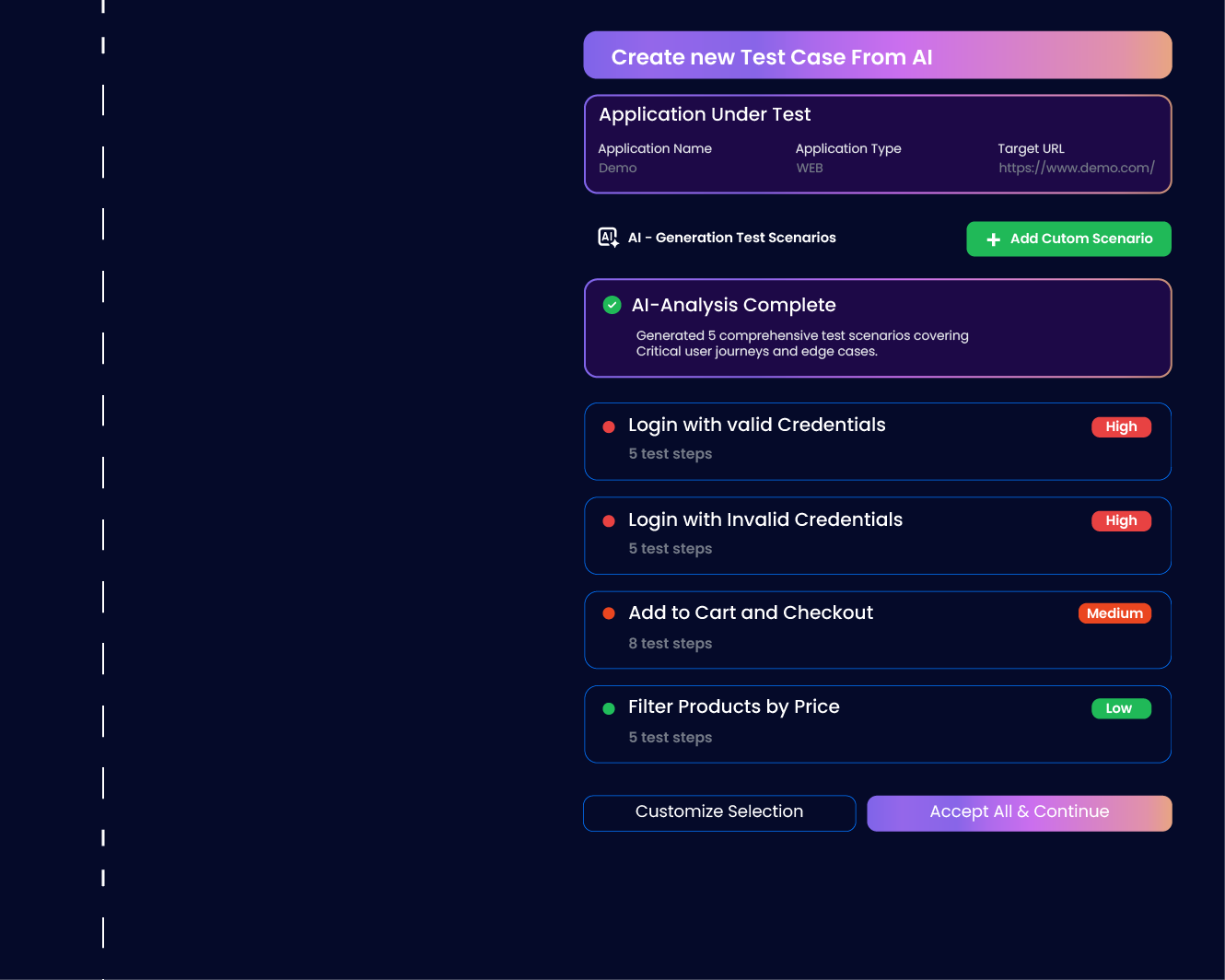 Real-time AI analytics for actionable insights and efficient test automation